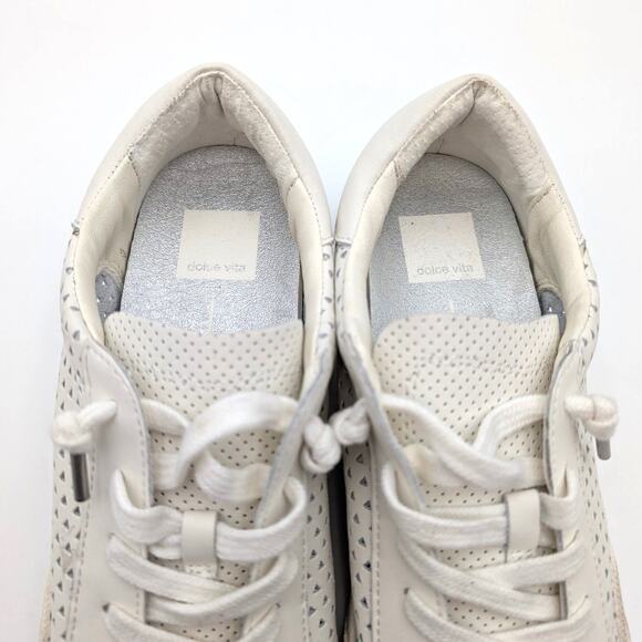 Dolce Vita Zina Perforated 360 Slip-On Women's Sneaker White Size US9 EU40 - Picture 3 of 12
